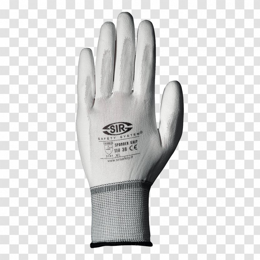 Glove Personal Protective Equipment Gear In Sports Hand Safety - Polyurethane - Thumb Transparent PNG