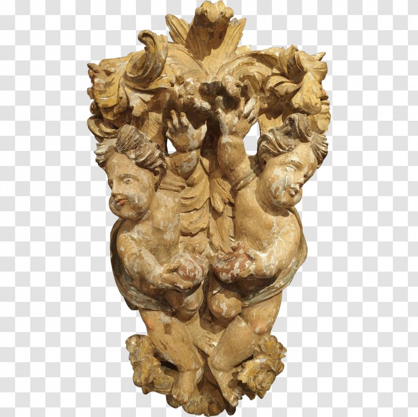 Italy Sculpture Baroque Architecture Wood Carving - Statue Transparent PNG