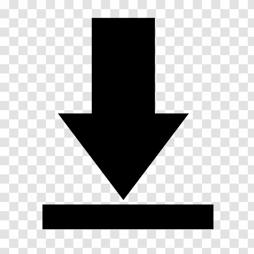 Download Button - Triangle Transparent PNG