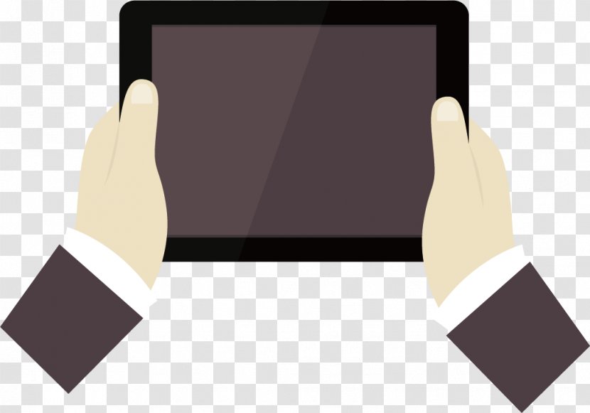 Tablet Computer Download File - Hand - Hands Holding PC Transparent PNG