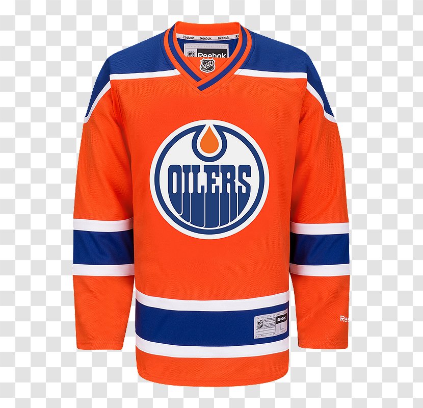 Edmonton Oilers National Hockey League Jersey Ice - Electric Blue - Logo Transparent PNG