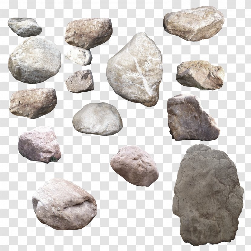 Rock Poster - Gray Simple Stone Decoration Pattern Transparent PNG