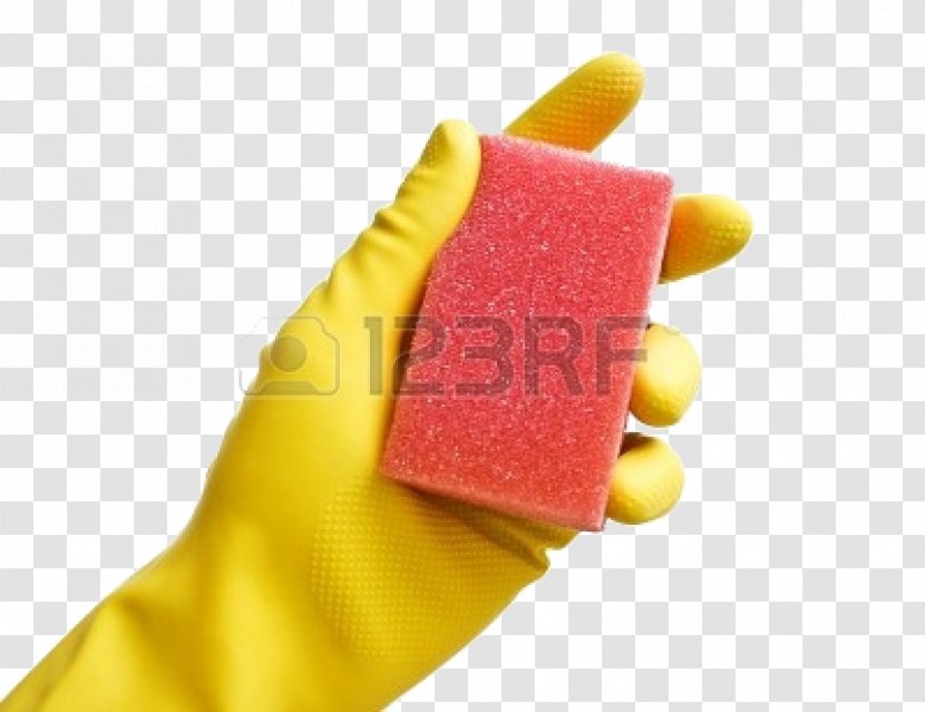 Close-up Finger - Close Up - Yellow Gloves Transparent PNG