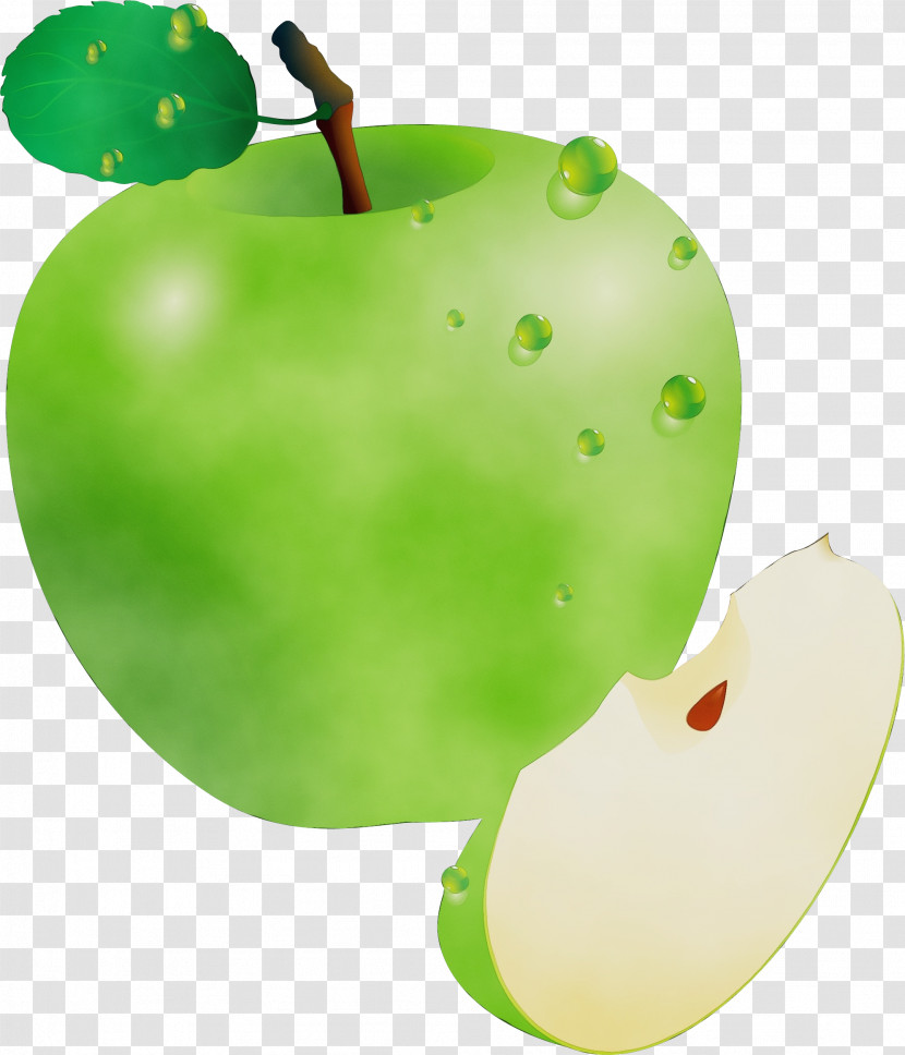 Green Granny Smith Leaf Apple Fruit Transparent PNG