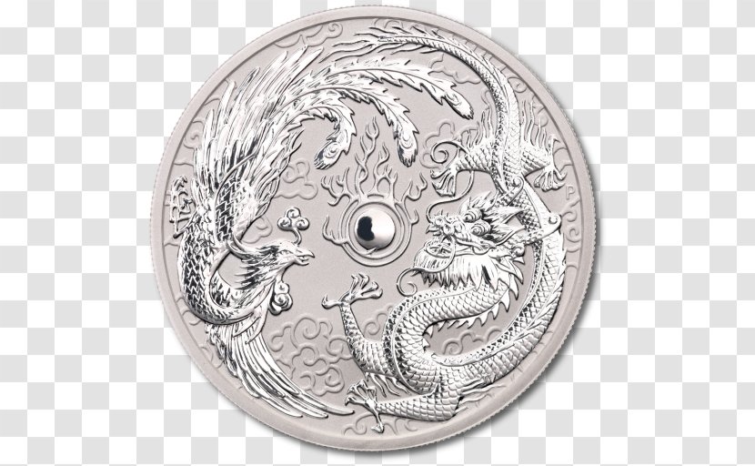 Silver Coin Perth Mint China - Ounce Transparent PNG