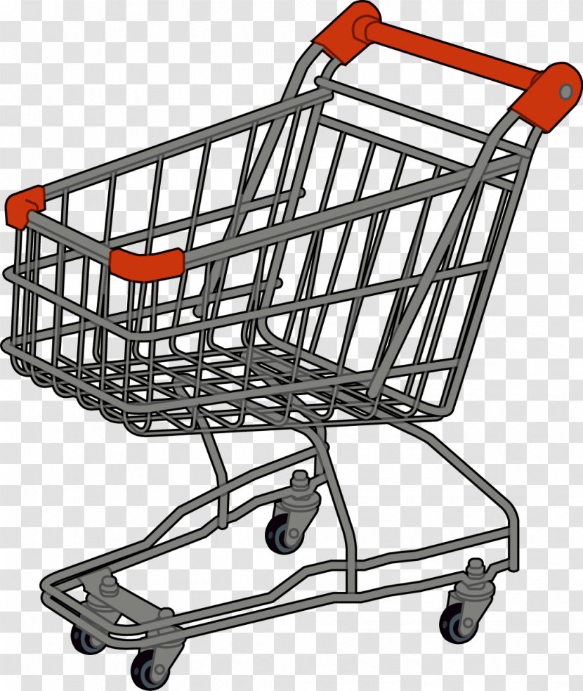 Shopping Cart Drawing - Supermarket - Carrom Transparent PNG