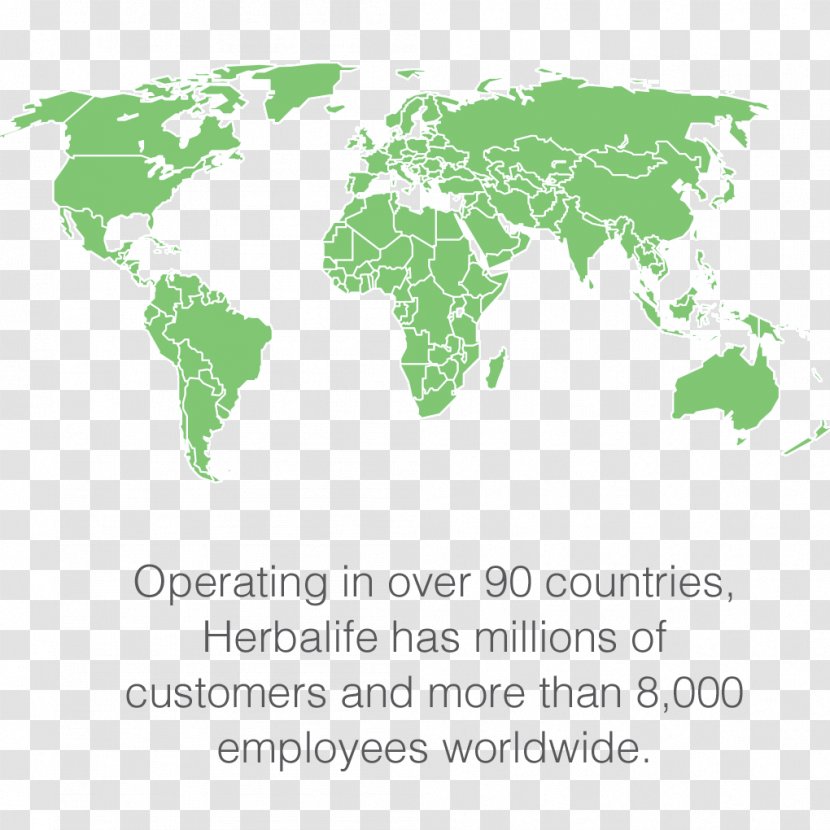World Map Vector Graphics Royalty-free - Herbalife Success Story Transparent PNG
