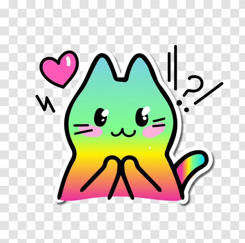 Clip Art Cat Meow Image Sticker - Heart Transparent PNG