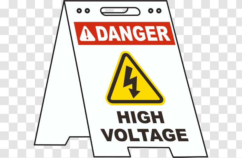 Traffic Sign High Voltage Vehicle License Plates Electric Potential Difference - Safety Transparent PNG