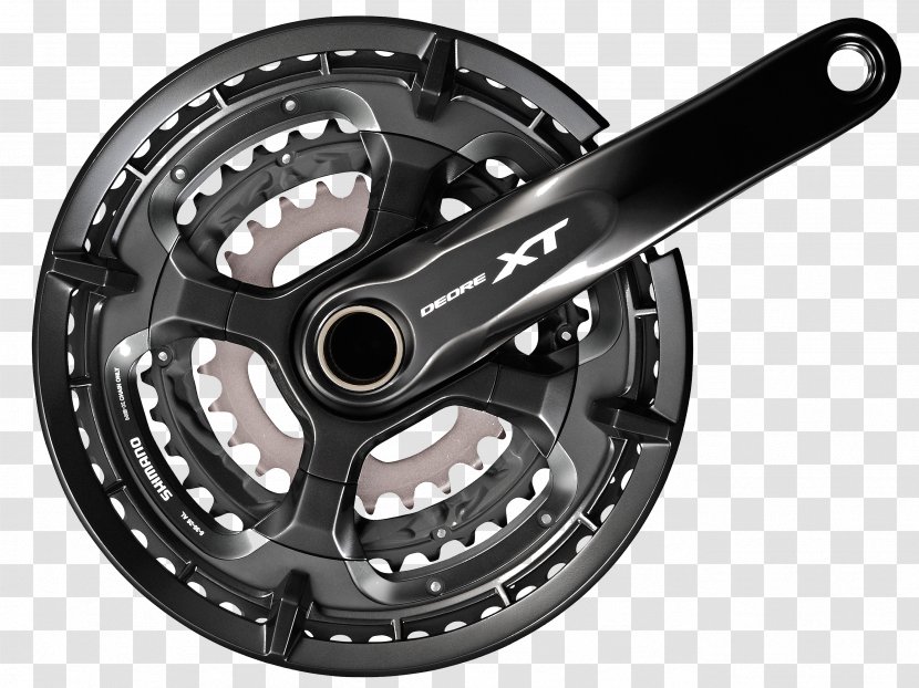 Shimano Deore XT Bicycle Cranks Kľukový Mechanizmus - Part - Wheel Transparent PNG