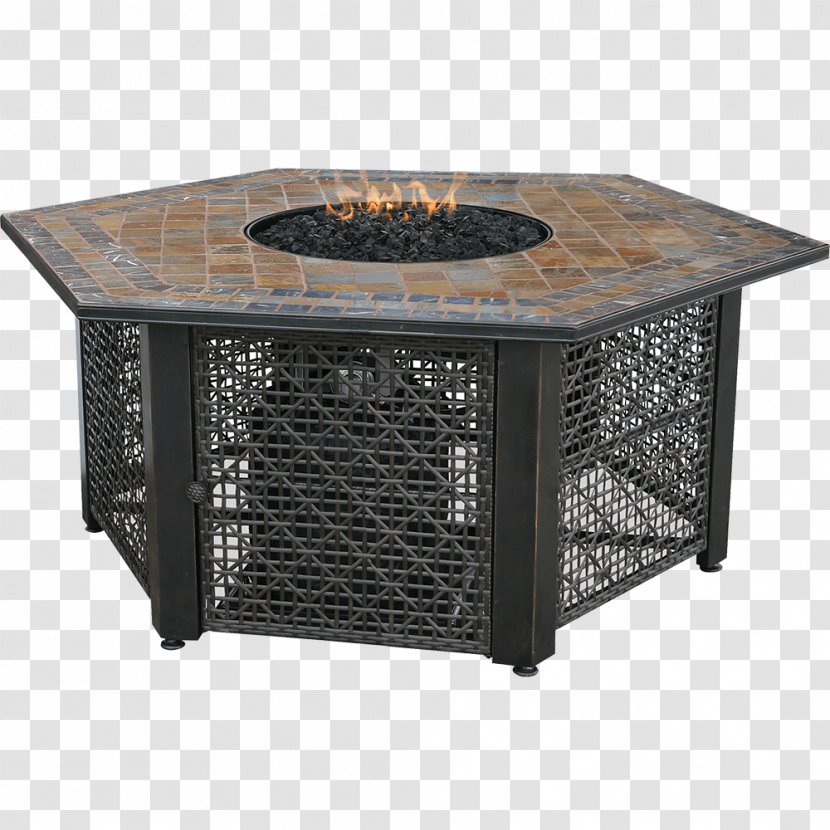 Table Fire Pit Propane Natural Gas - Hexagon Transparent PNG