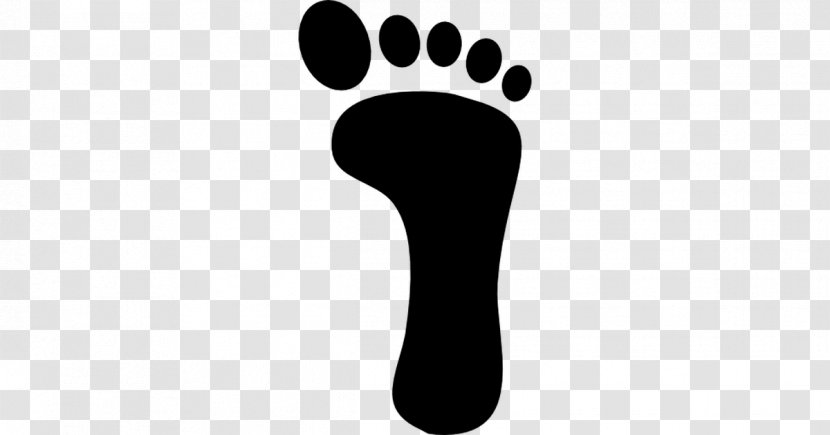 Footprint Symbol Clip Art - Black And White Transparent PNG