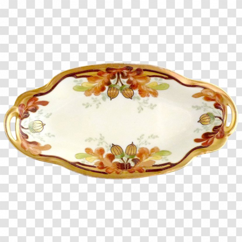 Platter Porcelain Plate Tableware Oval - Dishware Transparent PNG