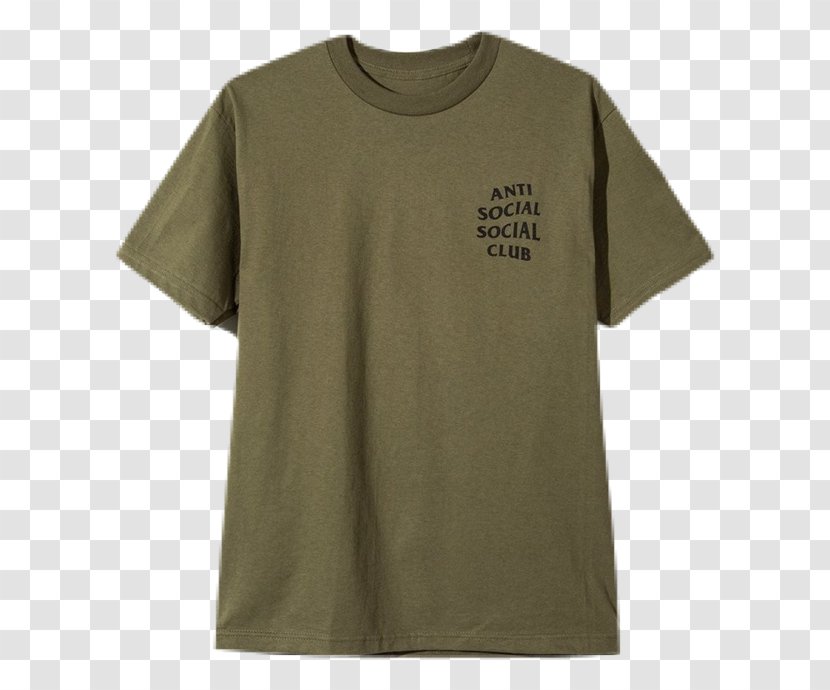 T-shirt Uniqlo Neckline Sleeve - Scoop Neck - Anti Social Club Transparent PNG