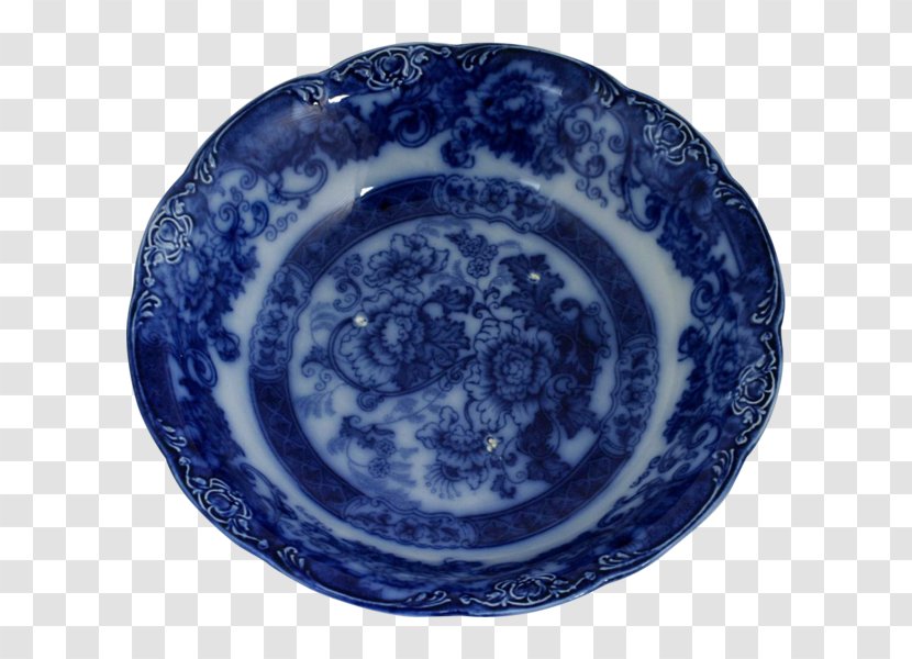 Plate Blue And White Pottery Ceramic Platter Tableware - Porcelain Bowl Transparent PNG
