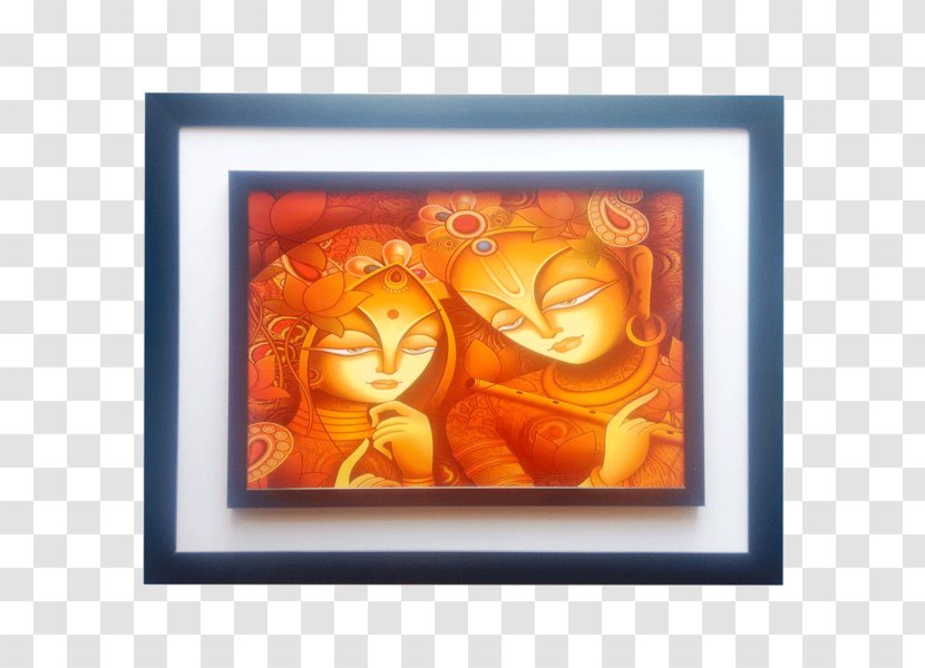 Modern Art Picture Frames Still Life Photography - Radha Krishna Image Black And White Transparent PNG