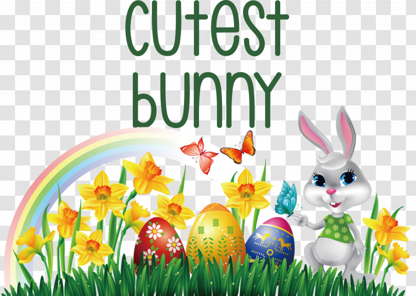 Cutest Bunny Bunny Easter Day Transparent PNG