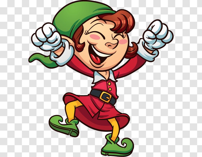 Santa Claus Christmas Elf Cartoon Illustration - Artwork - Free Image Transparent PNG