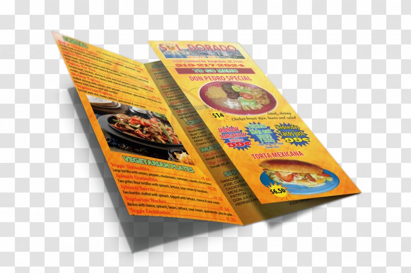 Brochure Printing Menu - Service - Flayer Transparent PNG