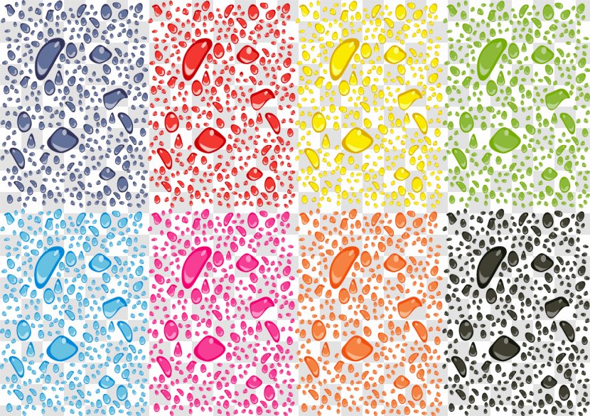 Drop - Texture - Vector Color Drops Transparent PNG