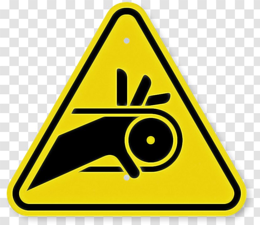 Sign Triangle Signage Yellow Hazard - Traffic Symbol Transparent PNG