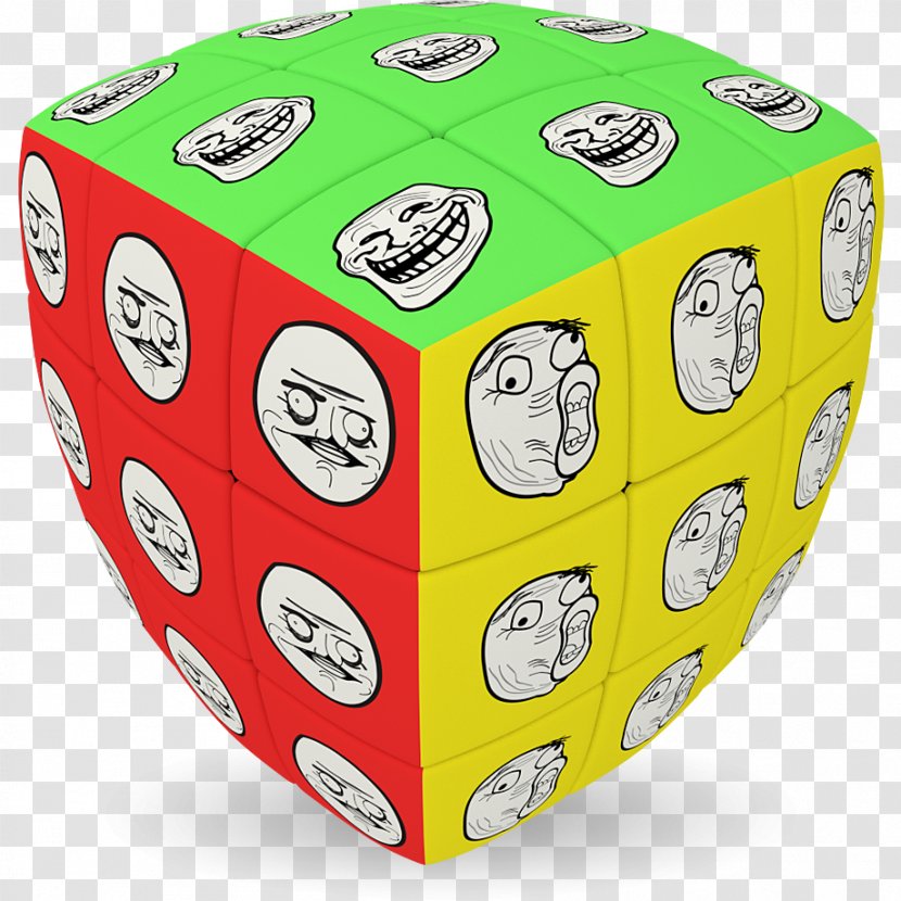 V-Cube 7 Rubik's Cube Puzzle Pillow Transparent PNG