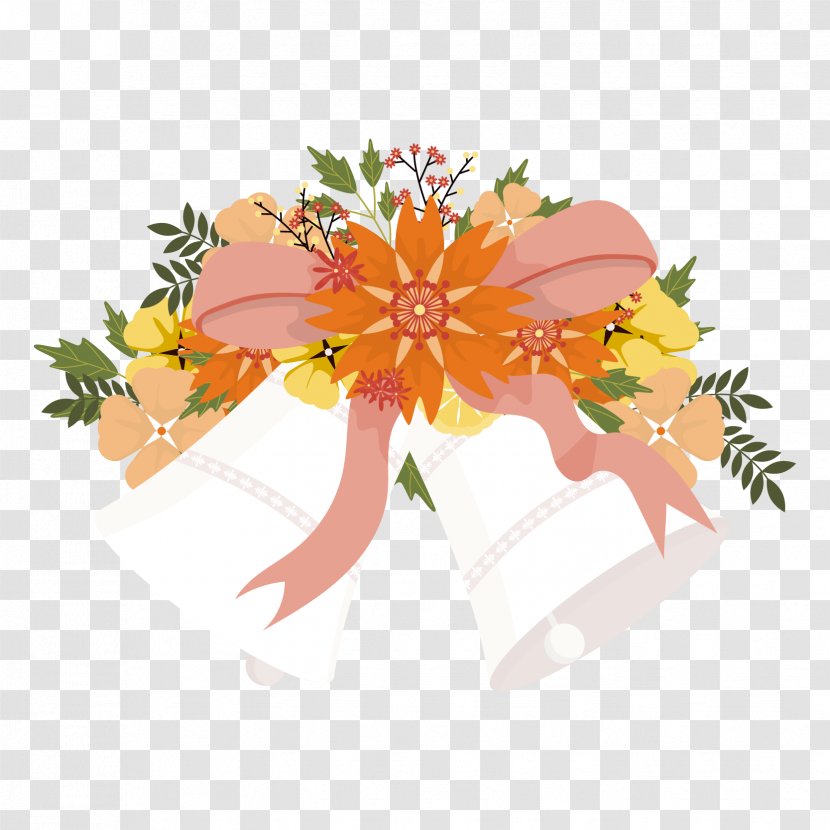 Floral Design Flower Bell - Vector Bow Transparent PNG