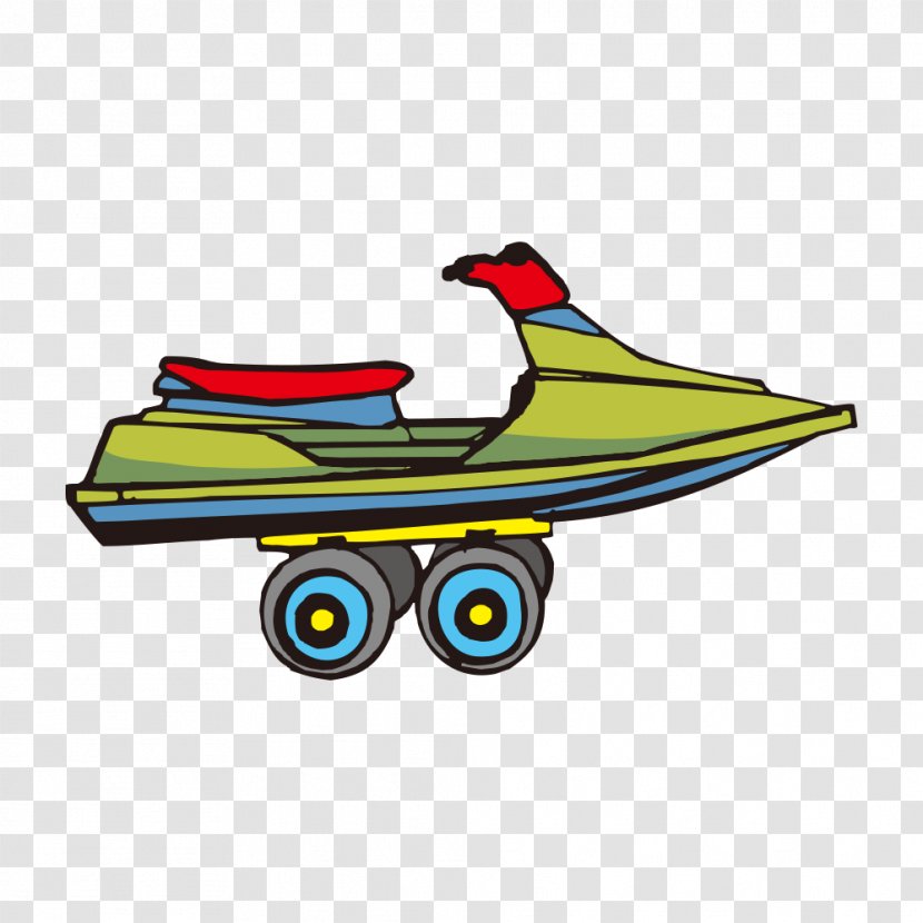 Airplane Cartoon Yacht - Comics Transparent PNG