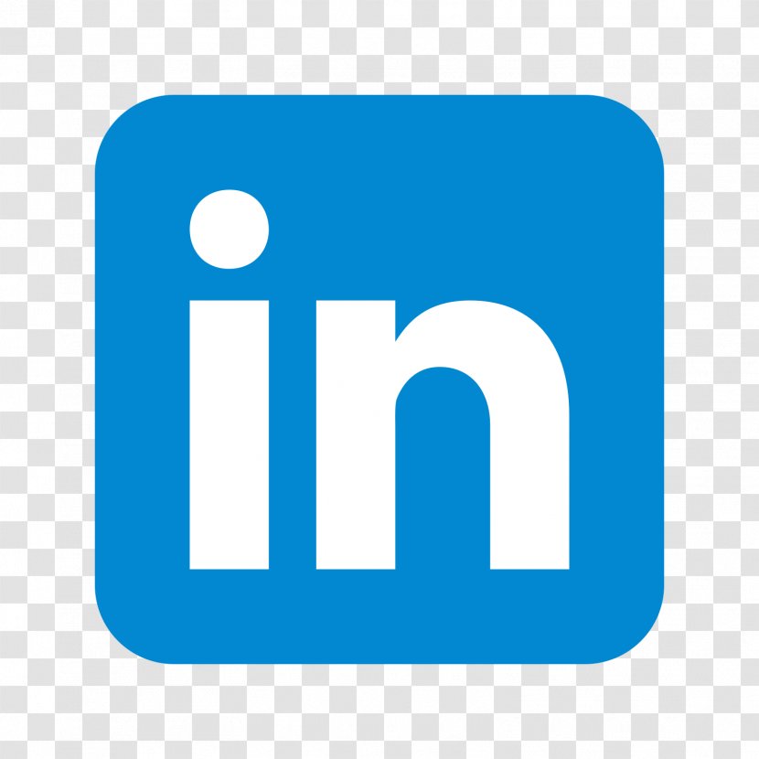 Logo Social Media LinkedIn - Blue Transparent PNG