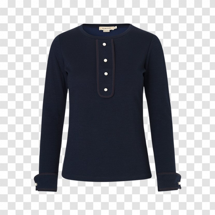 T-shirt Sweater Hoodie Blazer Top - Black Transparent PNG