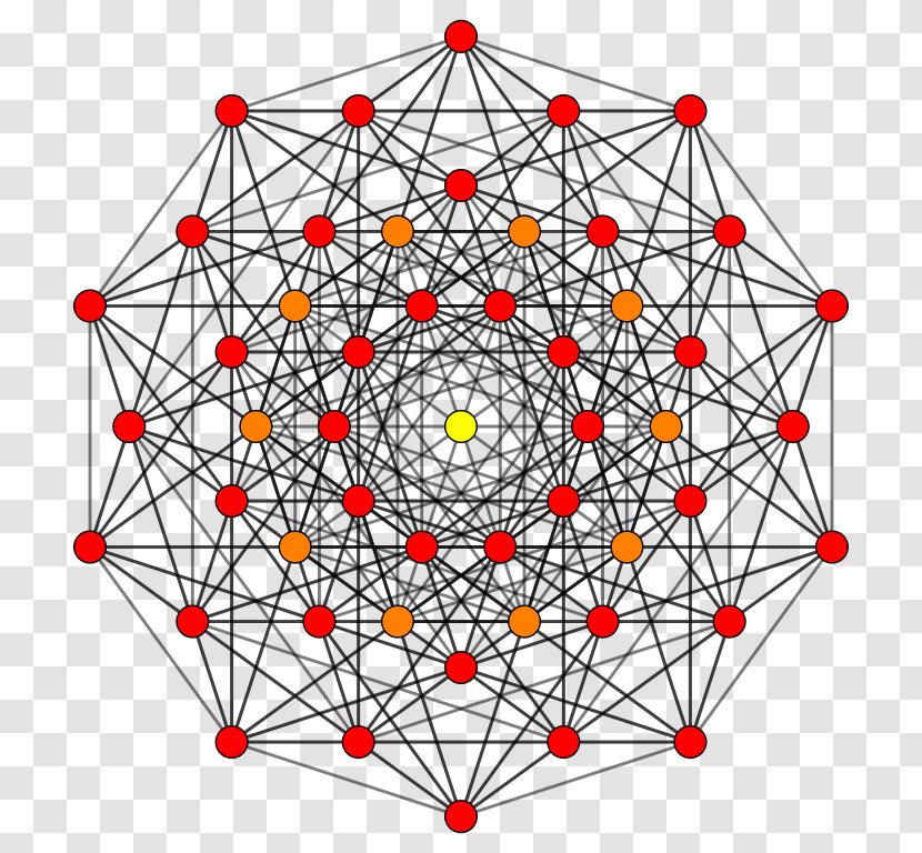 7-cube Hypercube Seven-dimensional Space Polytope - Vertex - Cube Transparent PNG