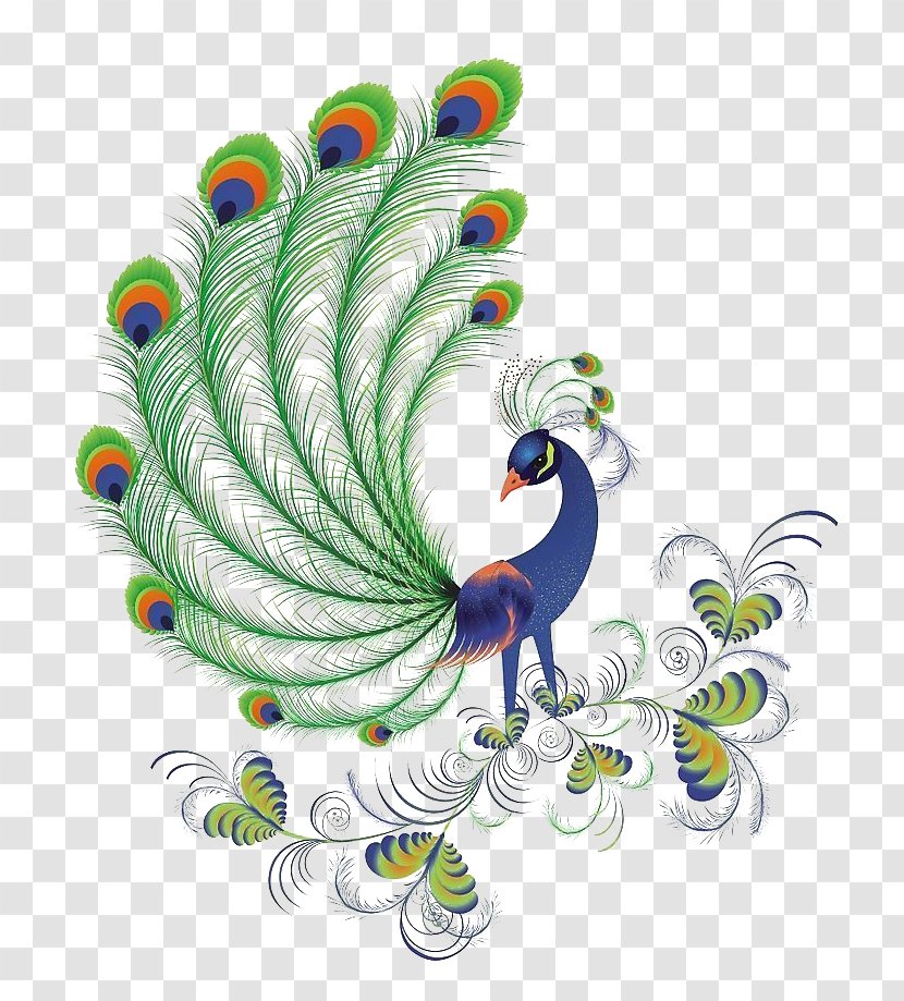 Bird Peafowl Tattoo Artist Feather - Abziehtattoo - Beautiful Peacock Transparent PNG