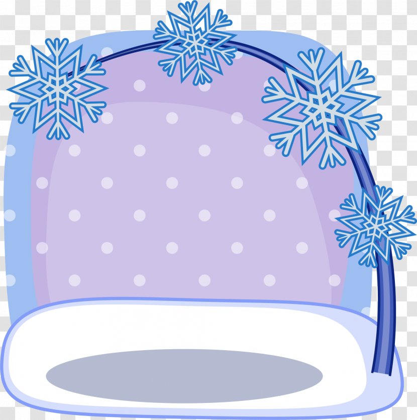 Hippopotamus Antler Illustration - Cartoon - Purple Snow Background Transparent PNG