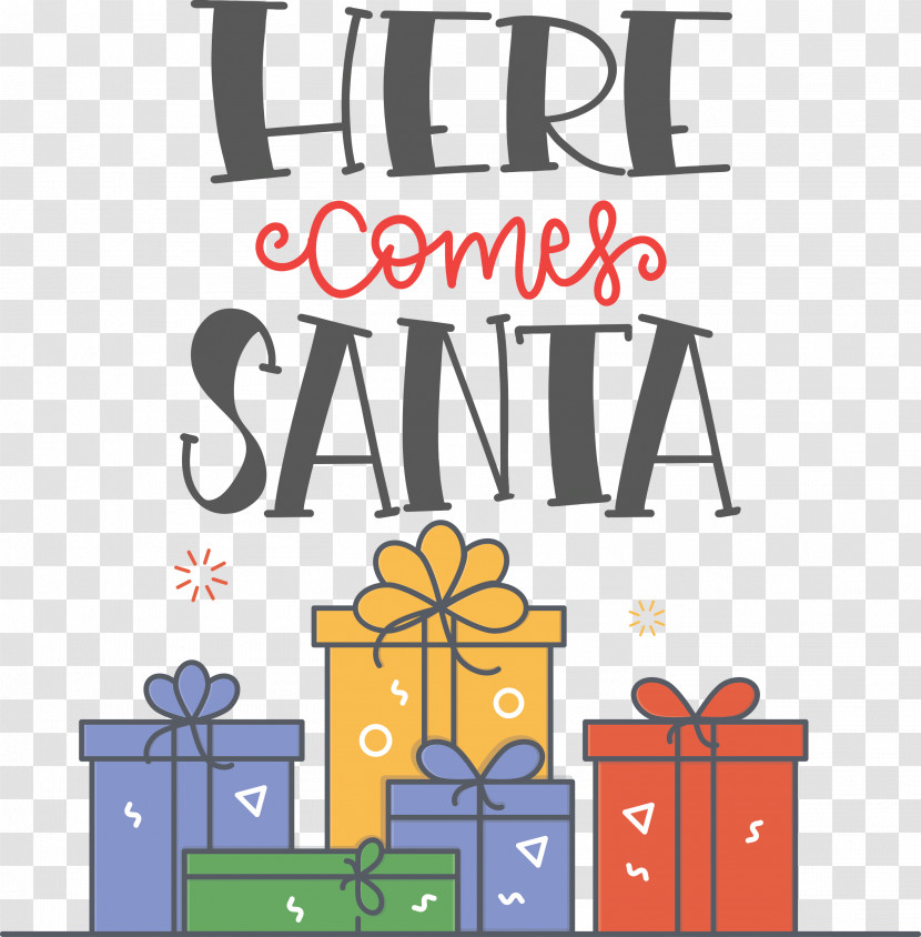 Here Comes Santa Santa Christmas Transparent PNG