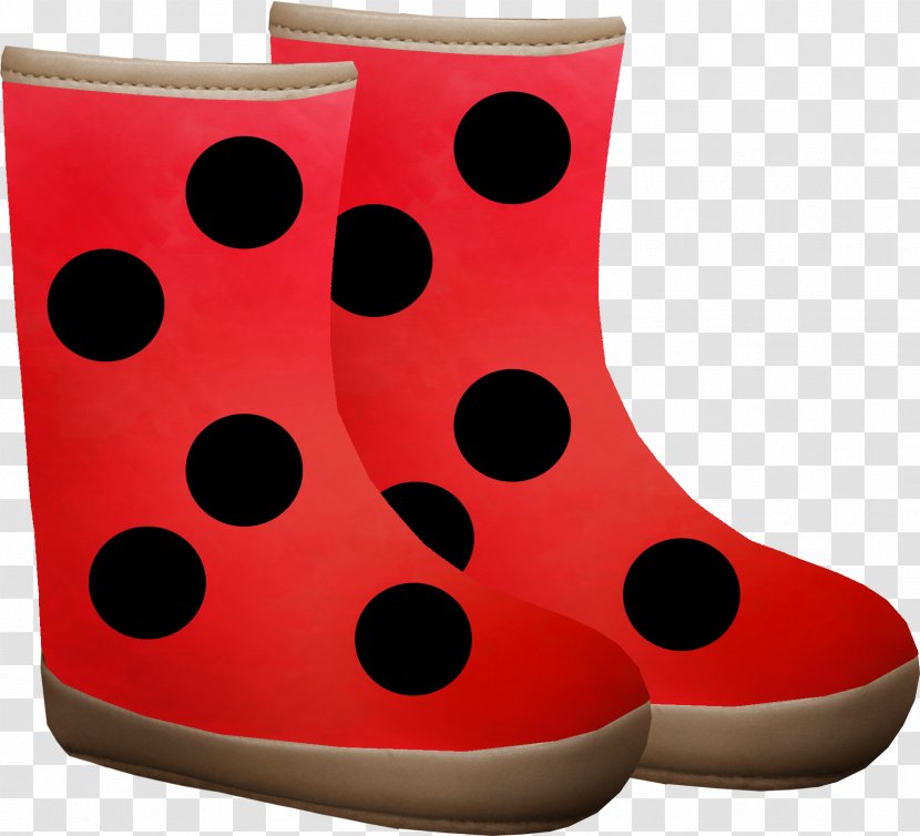 Red Boot Shoe - Cartoon - Boots Transparent PNG