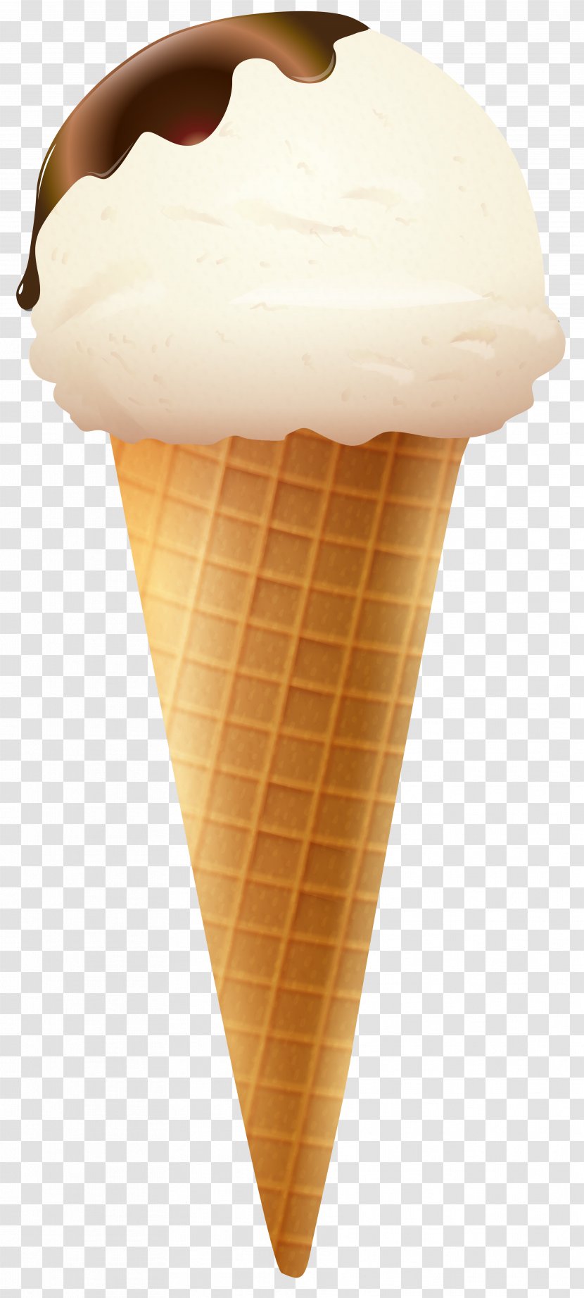 Ice Cream Cone Snow Sundae - Transparent Clip Art Image Transparent PNG