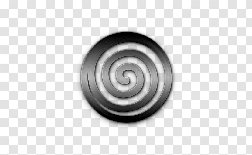 Spiral Circle Symbol - Button - Brushed Metal Vip Membership Card Transparent PNG