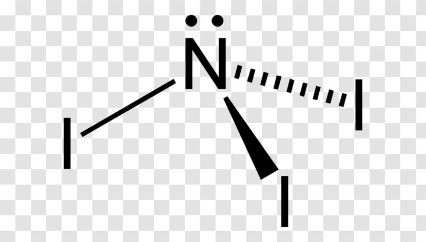 Lewis Structure Nitrogen Triiodide Ammonia Amine - Watercolor Transparent PNG