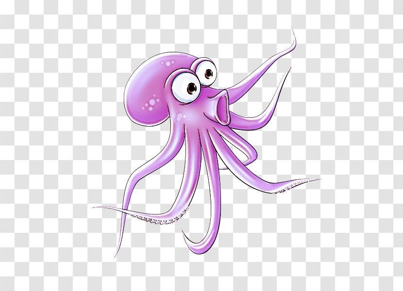 Giant Pacific Octopus Octopus Cartoon Octopus Pink Transparent PNG