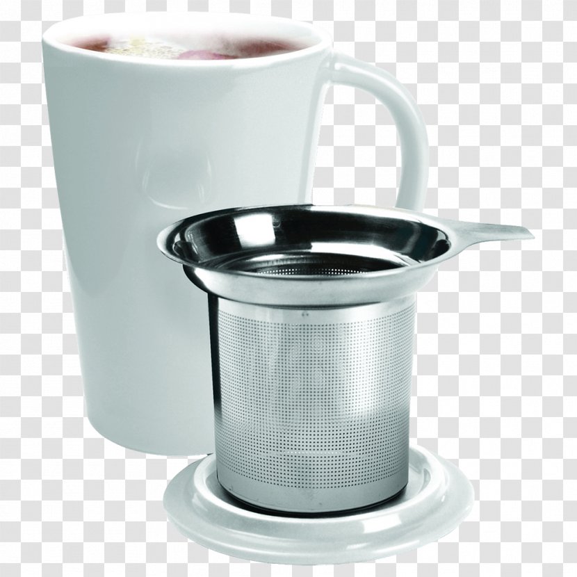 Coffee Cup Tea Infuser Mug - Teacup Transparent PNG