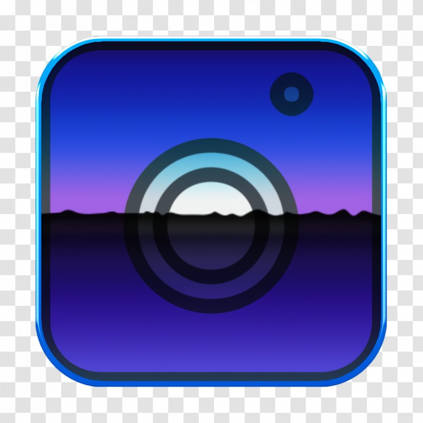 Social Media Icons Background - Cobalt Blue - Symbol Electric Transparent PNG
