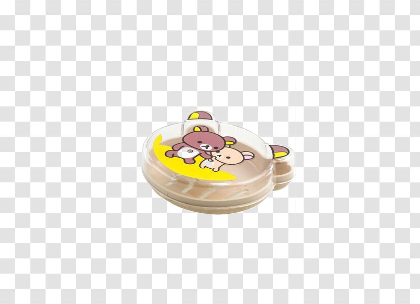 Soap Dish Laundry Detergent - Frame - Anglo Travel Cute Cartoon Bear Soapbox Drain Transparent PNG