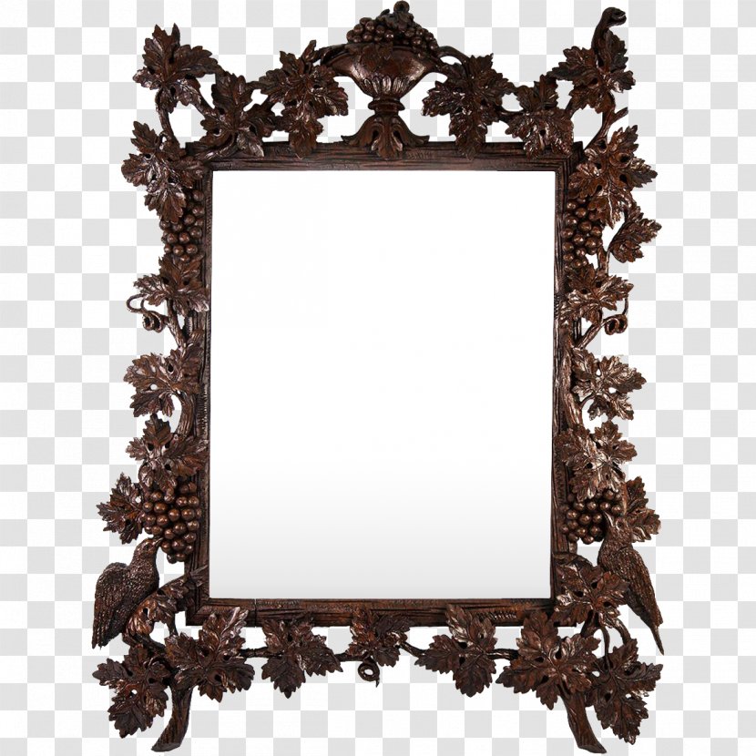 Picture Frames Wood Carving Image Antique Mirror - Calligraphy Transparent PNG