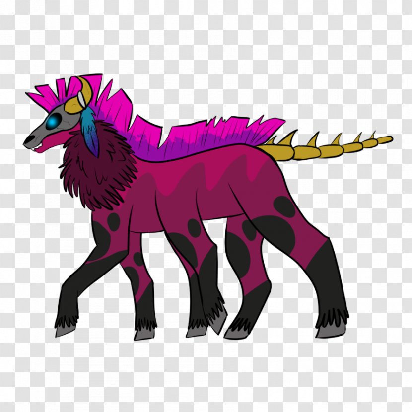 Horse Illustration Clip Art Dinosaur Purple - Tail Transparent PNG