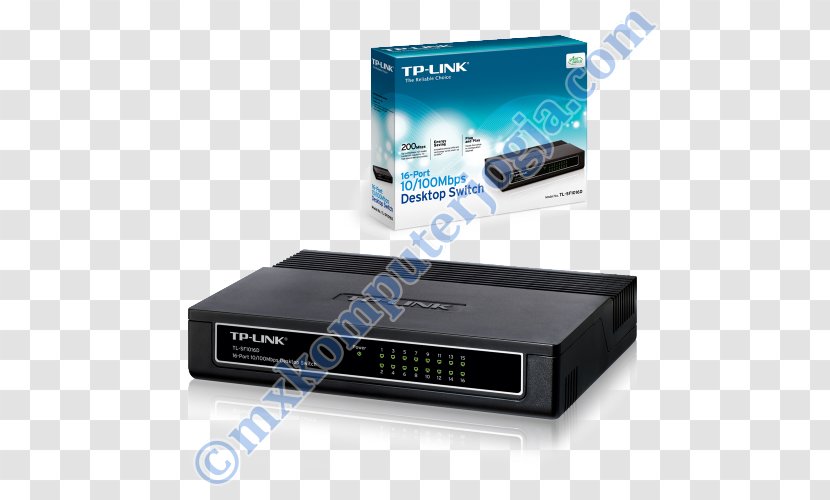 Network Switch TP-Link Computer Port Medium-dependent Interface Ethernet - Electronics Transparent PNG