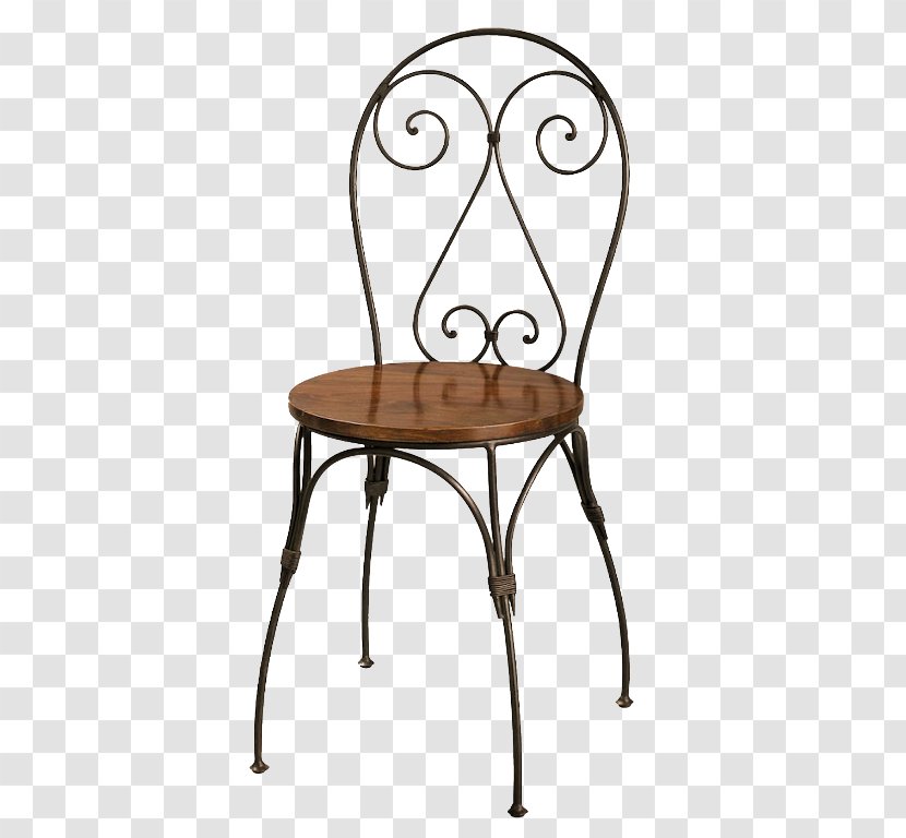 No. 14 Chair Table Wrought Iron Furniture - Garden Transparent PNG