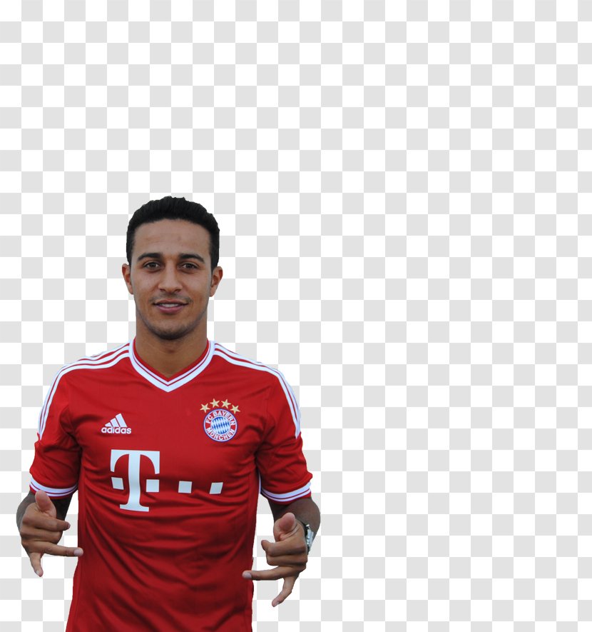 Thiago Alcántara Jersey FC Bayern Munich Football Player Sport - T Shirt Transparent PNG