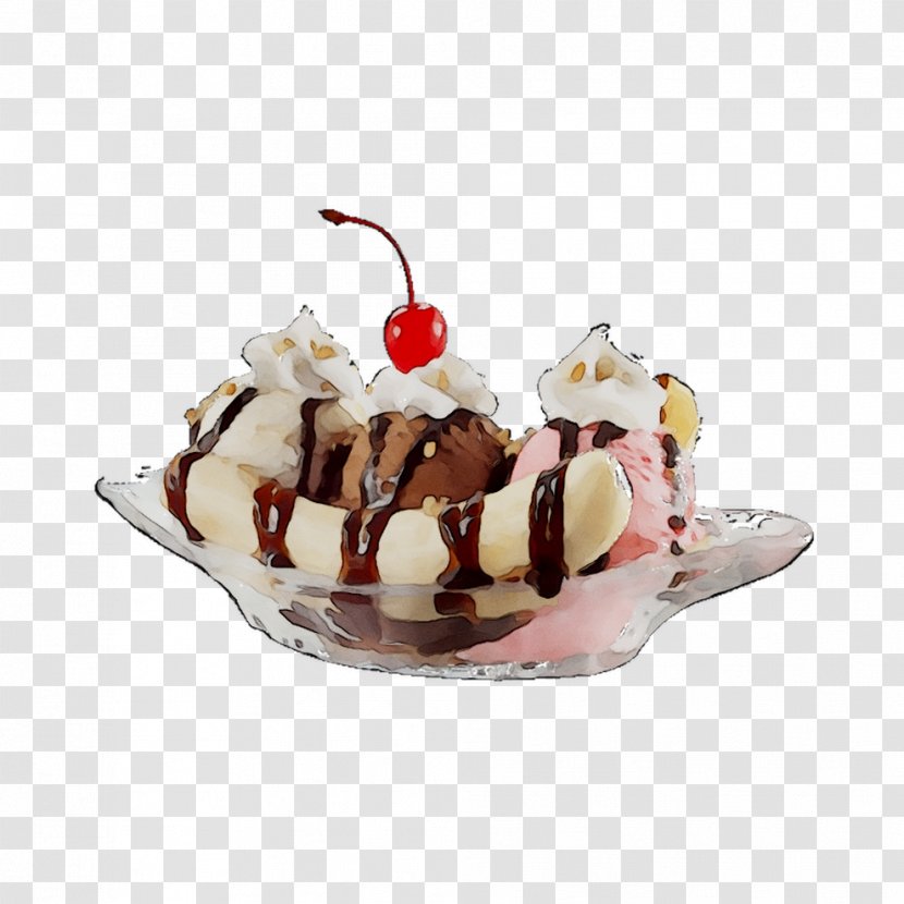 Sundae Gelato Chocolate Ice Cream Dame Blanche - Whip Transparent PNG