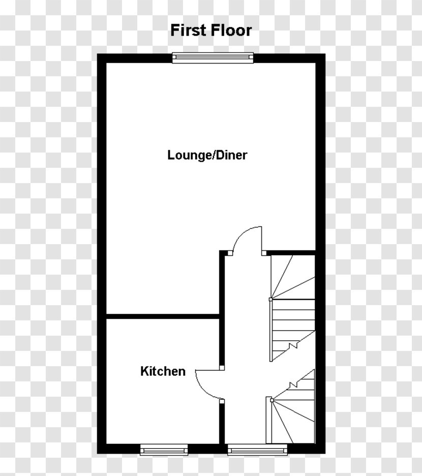 House Floor Plan Old St Mellons Apartment Bedroom - Bathroom Transparent PNG