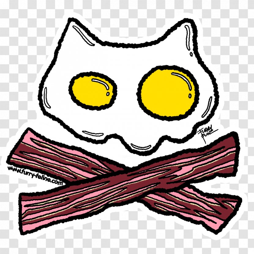 Sticker Text Printing Clip Art - Com - Bacon And Eggs Transparent PNG